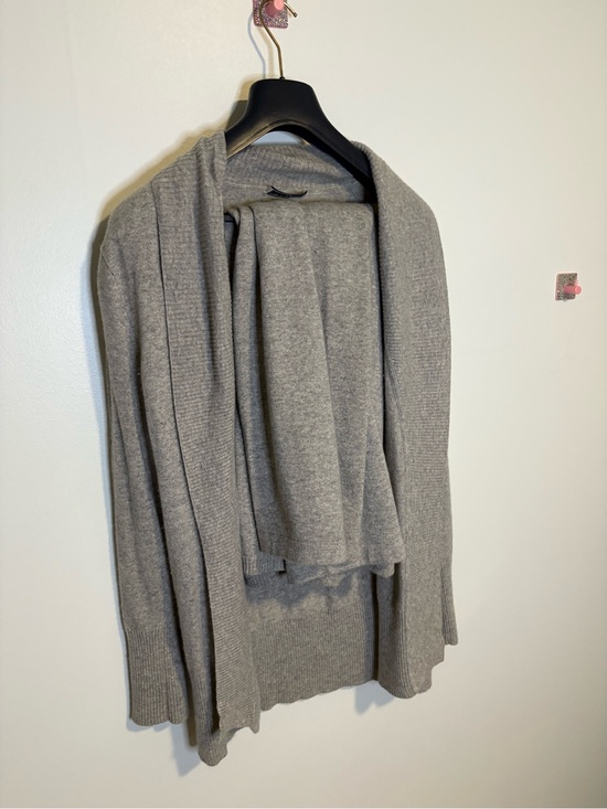 The White Company Sweaters - 100% Cashmere Open-Front Gray Cardigan and Pants Set